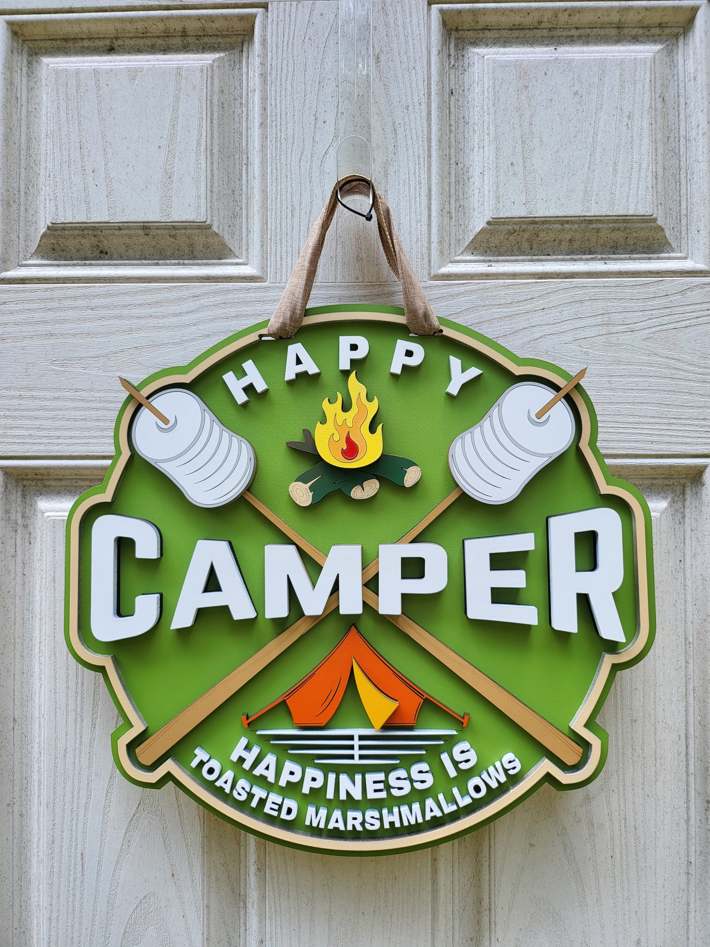 Happy Camper Door Hanger