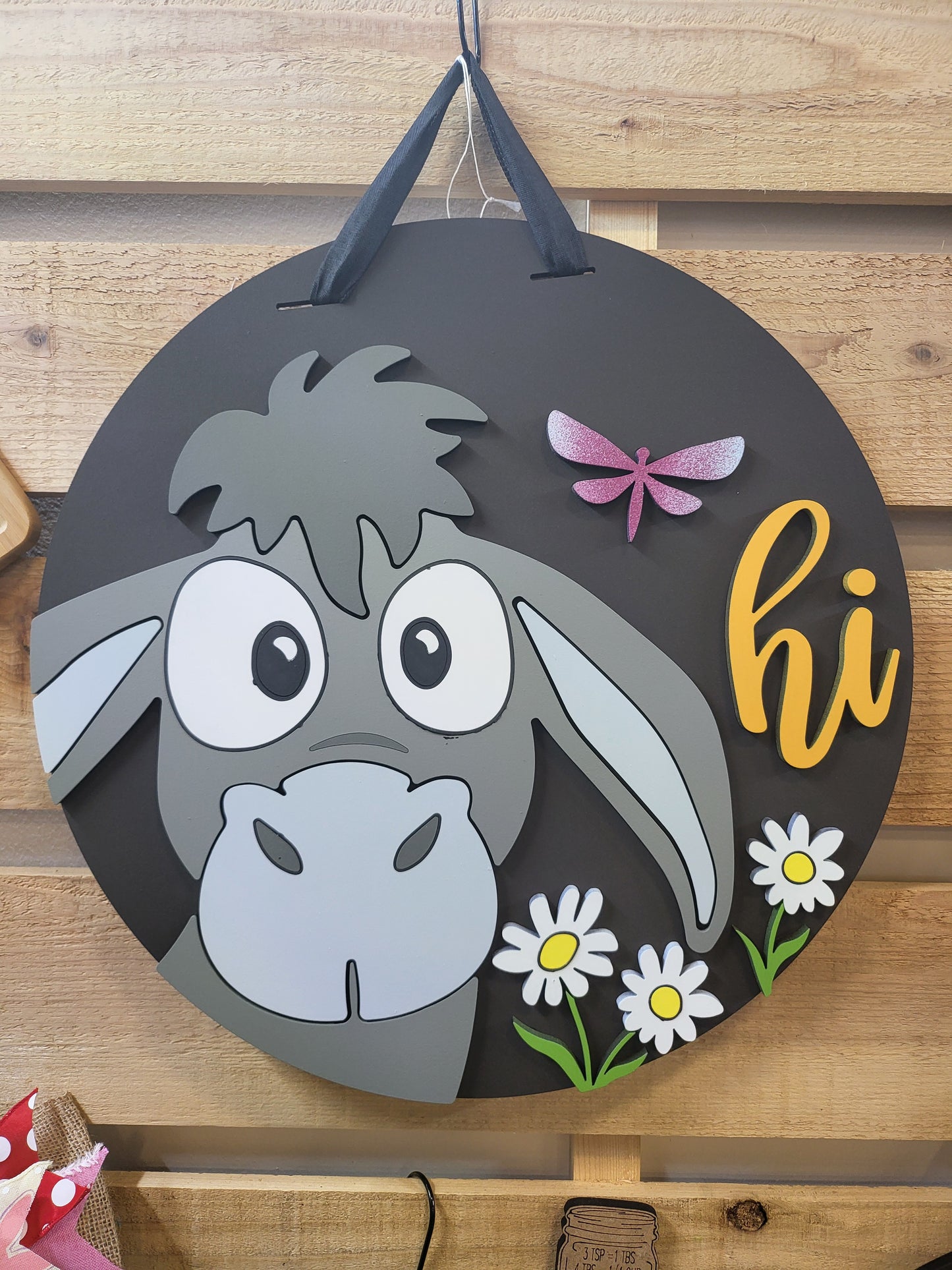 Hi Donkey Door Hanger