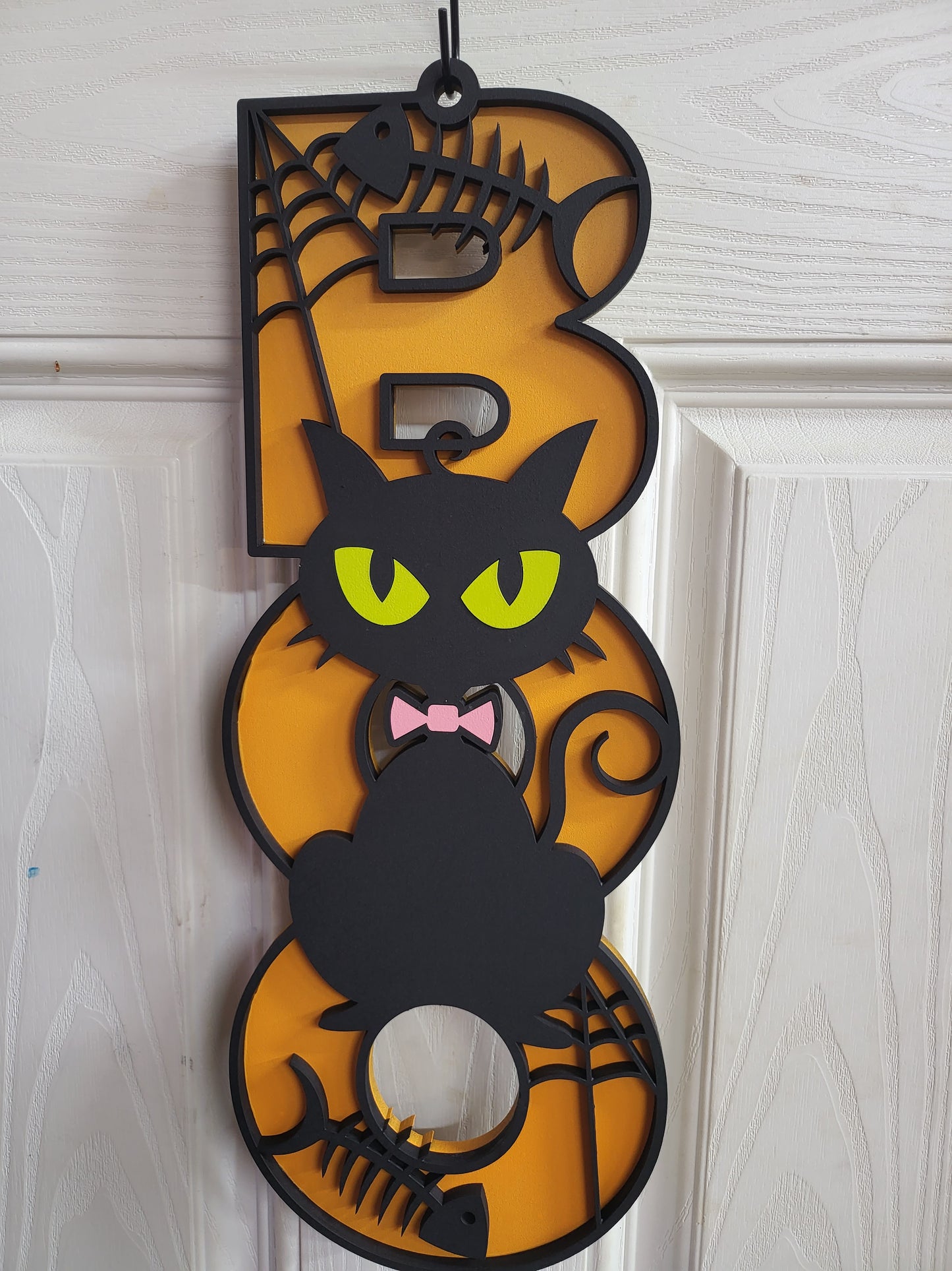 Spooky Cat Boo Door Hanger